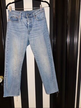 Levi's Light Blue Straight Leg Jeans